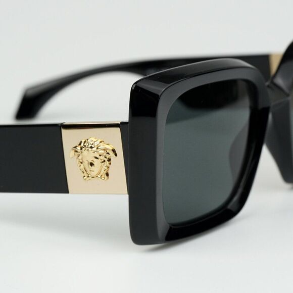 NEW Versace VE4467U GB1/87 Black Grey Butterfly Women Sunglasses VE 4467U main image 9